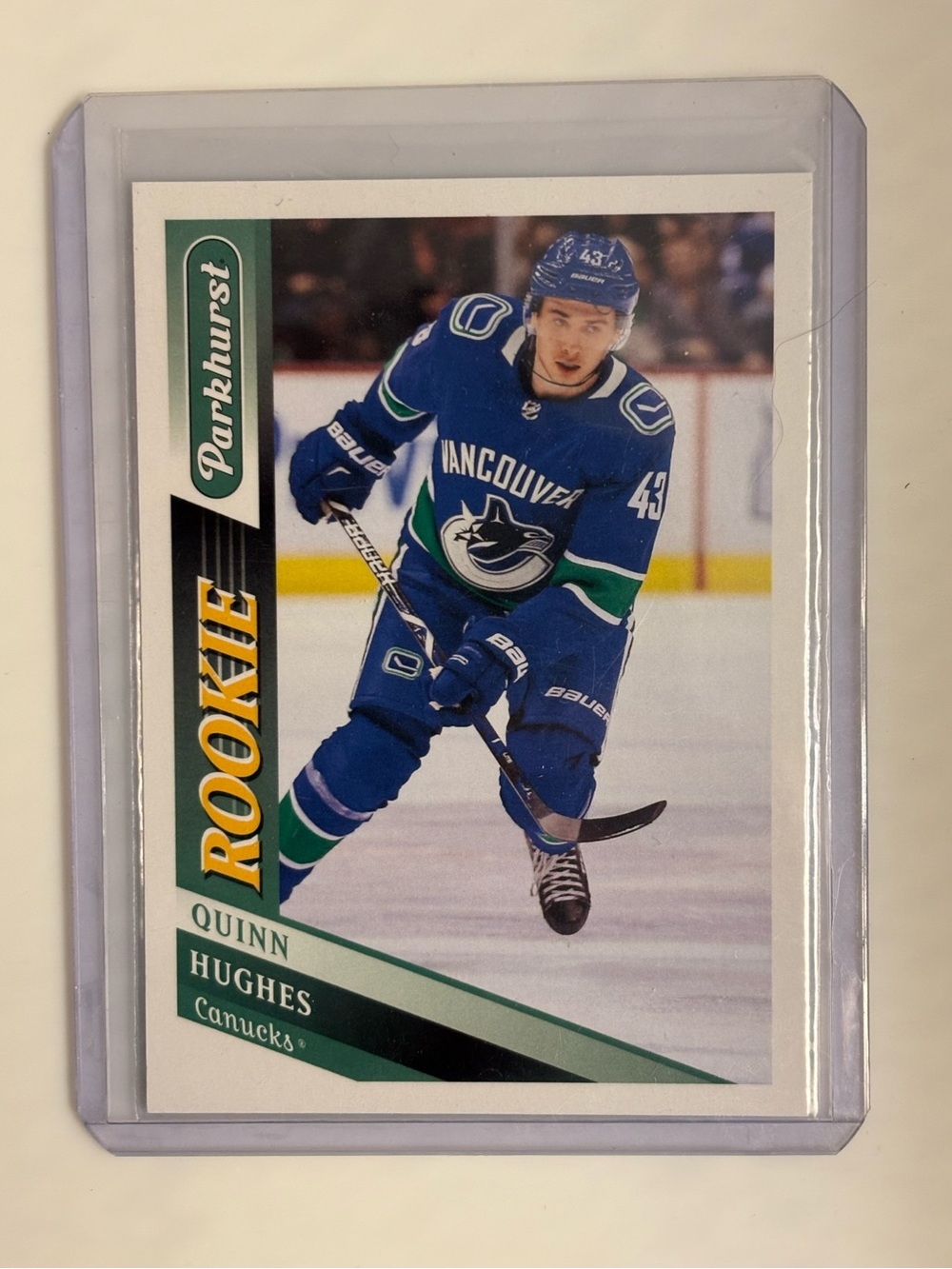 Quinn Hughes 2019-20 Upper Deck Parkhurst Rookie RC #290 Canucks